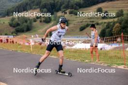 26.08.2023, Brezno-Osrblie, Slovakia (SVK): Vadim Kurales (KAZ) - IBU Summer Biathlon World Championships, sprint junior men, Brezno-Osrblie (SVK). www.nordicfocus.com. © Manzoni/NordicFocus. Every downloaded picture is fee-liable.