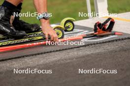 26.08.2023, Brezno-Osrblie, Slovakia (SVK): Event Feature: Skiroll and sticks - IBU Summer Biathlon World Championships, sprint junior men, Brezno-Osrblie (SVK). www.nordicfocus.com. © Manzoni/NordicFocus. Every downloaded picture is fee-liable.