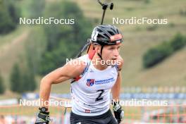 26.08.2023, Brezno-Osrblie, Slovakia (SVK): Konrad Badacz (POL) - IBU Summer Biathlon World Championships, sprint junior men, Brezno-Osrblie (SVK). www.nordicfocus.com. © Manzoni/NordicFocus. Every downloaded picture is fee-liable.