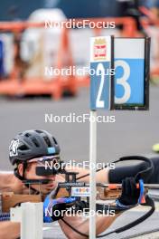 26.08.2023, Brezno-Osrblie, Slovakia (SVK): Anton Gurov (KAZ) - IBU Summer Biathlon World Championships, sprint junior men, Brezno-Osrblie (SVK). www.nordicfocus.com. © Manzoni/NordicFocus. Every downloaded picture is fee-liable.