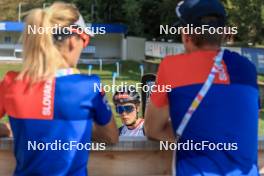 26.08.2023, Brezno-Osrblie, Slovakia (SVK): Ema Kapustova (SVK) - IBU Summer Biathlon World Championships, sprint junior women, Brezno-Osrblie (SVK). www.nordicfocus.com. © Manzoni/NordicFocus. Every downloaded picture is fee-liable.