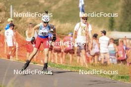 26.08.2023, Brezno-Osrblie, Slovakia (SVK): Laura Bozoki (HUN) - IBU Summer Biathlon World Championships, sprint junior women, Brezno-Osrblie (SVK). www.nordicfocus.com. © Manzoni/NordicFocus. Every downloaded picture is fee-liable.