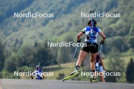 26.08.2023, Brezno-Osrblie, Slovakia (SVK): Alina Skripkina (KAZ) - IBU Summer Biathlon World Championships, sprint women, Brezno-Osrblie (SVK). www.nordicfocus.com. © Manzoni/NordicFocus. Every downloaded picture is fee-liable.