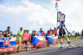 26.08.2023, Brezno-Osrblie, Slovakia (SVK): Undefined athlete competes - IBU Summer Biathlon World Championships, sprint women, Brezno-Osrblie (SVK). www.nordicfocus.com. © Manzoni/NordicFocus. Every downloaded picture is fee-liable.