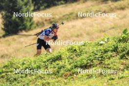 24.08.2023, Brezno-Osrblie, Slovakia (SVK): Bruno Melicher (SVK) - IBU Summer Biathlon World Championships, super sprint junior men, Brezno-Osrblie (SVK). www.nordicfocus.com. © Manzoni/NordicFocus. Every downloaded picture is fee-liable.