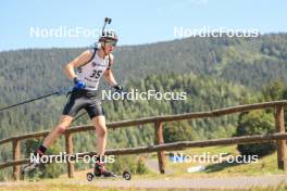 24.08.2023, Brezno-Osrblie, Slovakia (SVK): Jens Dalgaard (DEN) - IBU Summer Biathlon World Championships, super sprint junior men, Brezno-Osrblie (SVK). www.nordicfocus.com. © Manzoni/NordicFocus. Every downloaded picture is fee-liable.
