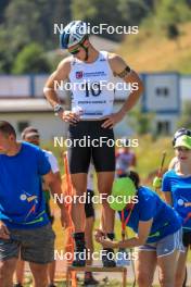 24.08.2023, Brezno-Osrblie, Slovakia (SVK): Aleksa Vukovic (BIH) - IBU Summer Biathlon World Championships, super sprint junior men, Brezno-Osrblie (SVK). www.nordicfocus.com. © Manzoni/NordicFocus. Every downloaded picture is fee-liable.