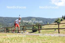 24.08.2023, Brezno-Osrblie, Slovakia (SVK): Daniel Szollos (HUN) - IBU Summer Biathlon World Championships, super sprint junior men, Brezno-Osrblie (SVK). www.nordicfocus.com. © Manzoni/NordicFocus. Every downloaded picture is fee-liable.