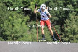 24.08.2023, Brezno-Osrblie, Slovakia (SVK): Laura Bozoki (HUN) - IBU Summer Biathlon World Championships, super sprint junior women, Brezno-Osrblie (SVK). www.nordicfocus.com. © Manzoni/NordicFocus. Every downloaded picture is fee-liable.