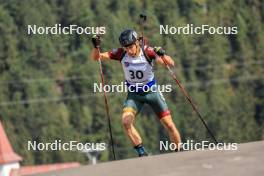 25.08.2023, Brezno-Osrblie, Slovakia (SVK): Tomas Kaukenas (LTU) - IBU Summer Biathlon World Championships, super sprint men, Brezno-Osrblie (SVK). www.nordicfocus.com. © Manzoni/NordicFocus. Every downloaded picture is fee-liable.