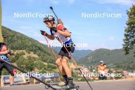 25.08.2023, Brezno-Osrblie, Slovakia (SVK): Damian Cesnek (SVK) - IBU Summer Biathlon World Championships, super sprint men, Brezno-Osrblie (SVK). www.nordicfocus.com. © Manzoni/NordicFocus. Every downloaded picture is fee-liable.