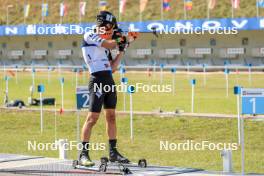 25.08.2023, Brezno-Osrblie, Slovakia (SVK): Rene Zahkna (EST) - IBU Summer Biathlon World Championships, super sprint men, Brezno-Osrblie (SVK). www.nordicfocus.com. © Manzoni/NordicFocus. Every downloaded picture is fee-liable.