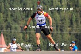 25.08.2023, Brezno-Osrblie, Slovakia (SVK): Florent Claude (BEL) - IBU Summer Biathlon World Championships, super sprint men, Brezno-Osrblie (SVK). www.nordicfocus.com. © Manzoni/NordicFocus. Every downloaded picture is fee-liable.