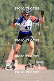 25.08.2023, Brezno-Osrblie, Slovakia (SVK): Tomas Hasilla (SVK) - IBU Summer Biathlon World Championships, super sprint men, Brezno-Osrblie (SVK). www.nordicfocus.com. © Manzoni/NordicFocus. Every downloaded picture is fee-liable.