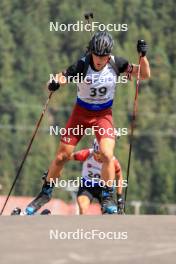 25.08.2023, Brezno-Osrblie, Slovakia (SVK): Renars Birkentals (LAT) - IBU Summer Biathlon World Championships, super sprint men, Brezno-Osrblie (SVK). www.nordicfocus.com. © Manzoni/NordicFocus. Every downloaded picture is fee-liable.