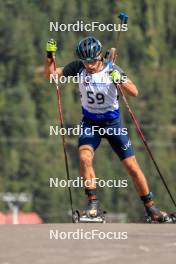 25.08.2023, Brezno-Osrblie, Slovakia (SVK): Ruslan Tkalenko (UKR) - IBU Summer Biathlon World Championships, super sprint men, Brezno-Osrblie (SVK). www.nordicfocus.com. © Manzoni/NordicFocus. Every downloaded picture is fee-liable.