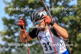 25.08.2023, Brezno-Osrblie, Slovakia (SVK): Anton Sinapov (BUL) - IBU Summer Biathlon World Championships, super sprint men, Brezno-Osrblie (SVK). www.nordicfocus.com. © Manzoni/NordicFocus. Every downloaded picture is fee-liable.