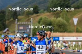 25.08.2023, Brezno-Osrblie, Slovakia (SVK): Mareike Braun (GER) - IBU Summer Biathlon World Championships, super sprint women, Brezno-Osrblie (SVK). www.nordicfocus.com. © Manzoni/NordicFocus. Every downloaded picture is fee-liable.