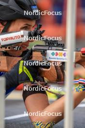25.08.2023, Brezno-Osrblie, Slovakia (SVK): Tuuli Tomingas (EST) - IBU Summer Biathlon World Championships, super sprint women, Brezno-Osrblie (SVK). www.nordicfocus.com. © Manzoni/NordicFocus. Every downloaded picture is fee-liable.