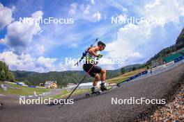 23.08.2023, Brezno-Osrblie, Slovakia (SVK): Raido Raenkel (EST) - IBU Summer Biathlon World Championships, training, Brezno-Osrblie (SVK). www.nordicfocus.com. © Manzoni/NordicFocus. Every downloaded picture is fee-liable.