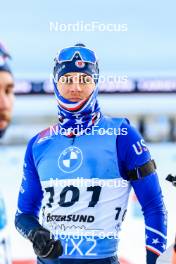 26.11.2023, Oestersund, Sweden, (SWE): Campbell Wright (USA) - IBU World Cup Biathlon, individual men, Oestersund (SWE). www.nordicfocus.com. © Manzoni/NordicFocus. Every downloaded picture is fee-liable.