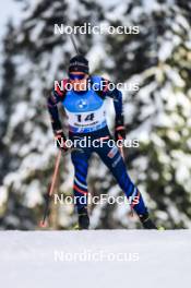 26.11.2023, Oestersund, Sweden, (SWE): Quentin Fillon Maillet (FRA) - IBU World Cup Biathlon, individual men, Oestersund (SWE). www.nordicfocus.com. © Manzoni/NordicFocus. Every downloaded picture is fee-liable.