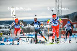26.11.2023, Oestersund, Sweden, (SWE): Aita Gasparin (SUI), Selina Grotian (GER), Anna Maka (POL), (l-r) - IBU World Cup Biathlon, individual women, Oestersund (SWE). www.nordicfocus.com. © Authamayou/NordicFocus. Every downloaded picture is fee-liable.