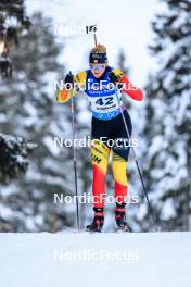 26.11.2023, Oestersund, Sweden, (SWE): Maya Cloetens (BEL) - IBU World Cup Biathlon, individual women, Oestersund (SWE). www.nordicfocus.com. © Manzoni/NordicFocus. Every downloaded picture is fee-liable.