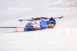 25.11.2023, Oestersund, Sweden, (SWE): Maxime Germain (USA) - IBU World Cup Biathlon, mixed relay, Oestersund (SWE). www.nordicfocus.com. © Manzoni/NordicFocus. Every downloaded picture is fee-liable.