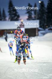 25.11.2023, Oestersund, Sweden, (SWE): Didier Bionaz (ITA) - IBU World Cup Biathlon, mixed relay, Oestersund (SWE). www.nordicfocus.com. © Authamayou/NordicFocus. Every downloaded picture is fee-liable.
