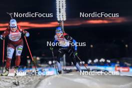 25.11.2023, Oestersund, Sweden, (SWE): Sanita Bulina (LAT), Tuuli Tomingas (EST), (l-r) - IBU World Cup Biathlon, mixed relay, Oestersund (SWE). www.nordicfocus.com. © Manzoni/NordicFocus. Every downloaded picture is fee-liable.
