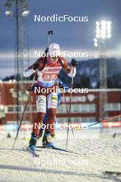 25.11.2023, Oestersund, Sweden, (SWE): Renars Birkentals (LAT) - IBU World Cup Biathlon, mixed relay, Oestersund (SWE). www.nordicfocus.com. © Authamayou/NordicFocus. Every downloaded picture is fee-liable.