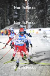 03.12.2023, Oestersund, Sweden, (SWE): Niklas Hartweg (SUI) - IBU World Cup Biathlon, pursuit men, Oestersund (SWE). www.nordicfocus.com. © Authamayou/NordicFocus. Every downloaded picture is fee-liable.