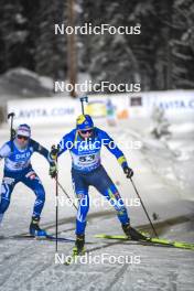 03.12.2023, Oestersund, Sweden, (SWE): Bogdan Tsymbal (UKR) - IBU World Cup Biathlon, pursuit men, Oestersund (SWE). www.nordicfocus.com. © Authamayou/NordicFocus. Every downloaded picture is fee-liable.