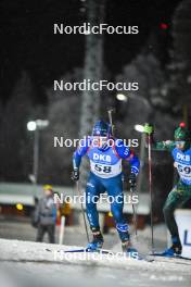 03.12.2023, Oestersund, Sweden, (SWE): Jake Brown (USA) - IBU World Cup Biathlon, pursuit men, Oestersund (SWE). www.nordicfocus.com. © Authamayou/NordicFocus. Every downloaded picture is fee-liable.