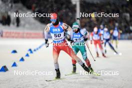 03.12.2023, Oestersund, Sweden, (SWE): Niklas Hartweg (SUI) - IBU World Cup Biathlon, pursuit men, Oestersund (SWE). www.nordicfocus.com. © Manzoni/NordicFocus. Every downloaded picture is fee-liable.