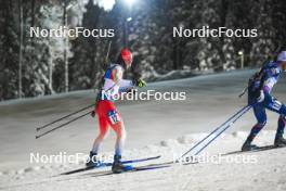 03.12.2023, Oestersund, Sweden, (SWE): Sebastian Stalder (SUI) - IBU World Cup Biathlon, pursuit men, Oestersund (SWE). www.nordicfocus.com. © Authamayou/NordicFocus. Every downloaded picture is fee-liable.