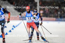 03.12.2023, Oestersund, Sweden, (SWE): Sebastian Stalder (SUI) - IBU World Cup Biathlon, pursuit men, Oestersund (SWE). www.nordicfocus.com. © Manzoni/NordicFocus. Every downloaded picture is fee-liable.