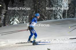 03.12.2023, Oestersund, Sweden, (SWE): Alexandr Mukhin (KAZ) - IBU World Cup Biathlon, pursuit men, Oestersund (SWE). www.nordicfocus.com. © Authamayou/NordicFocus. Every downloaded picture is fee-liable.