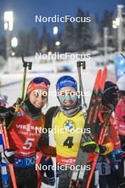 03.12.2023, Oestersund, Sweden, (SWE): Vanessa Voigt (GER), Franziska Preuss (GER), (l-r) - IBU World Cup Biathlon, pursuit women, Oestersund (SWE). www.nordicfocus.com. © Authamayou/NordicFocus. Every downloaded picture is fee-liable.