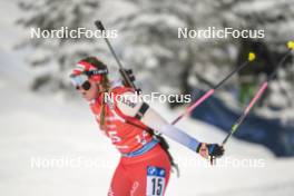 03.12.2023, Oestersund, Sweden, (SWE): Lena Haecki-Gross (SUI) - IBU World Cup Biathlon, pursuit women, Oestersund (SWE). www.nordicfocus.com. © Authamayou/NordicFocus. Every downloaded picture is fee-liable.