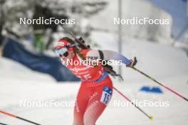 03.12.2023, Oestersund, Sweden, (SWE): Lena Haecki-Gross (SUI) - IBU World Cup Biathlon, pursuit women, Oestersund (SWE). www.nordicfocus.com. © Authamayou/NordicFocus. Every downloaded picture is fee-liable.