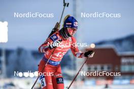 03.12.2023, Oestersund, Sweden, (SWE): Anna Gandler (AUT) - IBU World Cup Biathlon, pursuit women, Oestersund (SWE). www.nordicfocus.com. © Manzoni/NordicFocus. Every downloaded picture is fee-liable.
