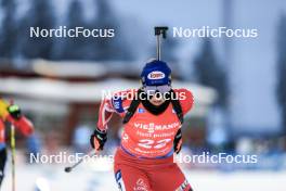 03.12.2023, Oestersund, Sweden, (SWE): Lisa Theresa Hauser (AUT) - IBU World Cup Biathlon, pursuit women, Oestersund (SWE). www.nordicfocus.com. © Manzoni/NordicFocus. Every downloaded picture is fee-liable.