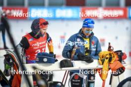 03.12.2023, Oestersund, Sweden, (SWE): Selina Grotian (GER), Franziska Preuss (GER), (l-r) - IBU World Cup Biathlon, pursuit women, Oestersund (SWE). www.nordicfocus.com. © Authamayou/NordicFocus. Every downloaded picture is fee-liable.