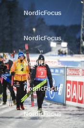 03.12.2023, Oestersund, Sweden, (SWE): Franziska Preuss (GER), Lou Jeanmonnot (FRA), (l-r) - IBU World Cup Biathlon, pursuit women, Oestersund (SWE). www.nordicfocus.com. © Authamayou/NordicFocus. Every downloaded picture is fee-liable.