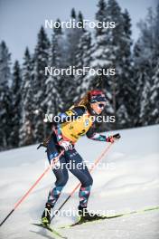 03.12.2023, Oestersund, Sweden, (SWE): Karoline Offigstad Knotten (NOR) - IBU World Cup Biathlon, pursuit women, Oestersund (SWE). www.nordicfocus.com. © Authamayou/NordicFocus. Every downloaded picture is fee-liable.