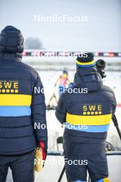 03.12.2023, Oestersund, Sweden, (SWE): Event Feature: Coaches Team Sweden - IBU World Cup Biathlon, pursuit women, Oestersund (SWE). www.nordicfocus.com. © Authamayou/NordicFocus. Every downloaded picture is fee-liable.