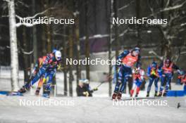 30.11.2023, Oestersund, Sweden, (SWE): Eric Perrot (FRA), Didier Bionaz (ITA), (l-r) - IBU World Cup Biathlon, relay men, Oestersund (SWE). www.nordicfocus.com. © Authamayou/NordicFocus. Every downloaded picture is fee-liable.