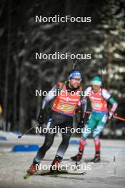 30.11.2023, Oestersund, Sweden, (SWE): Mihail Usov (MDA) - IBU World Cup Biathlon, relay men, Oestersund (SWE). www.nordicfocus.com. © Authamayou/NordicFocus. Every downloaded picture is fee-liable.